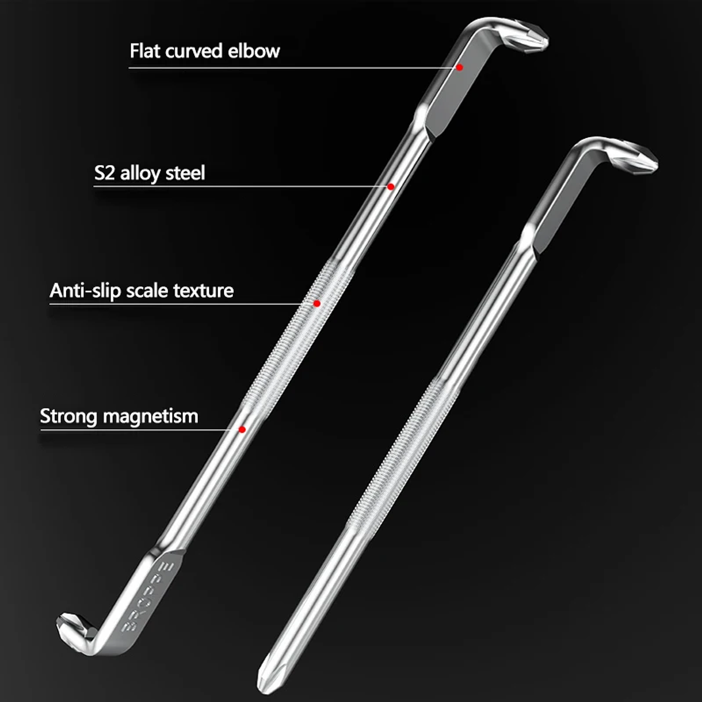 Z-Type Offset Screwdriver | 90-Degree Right-Angle L-Shaped S2 Steel Driver | Magnetic Tips for Narrow Spaces 17