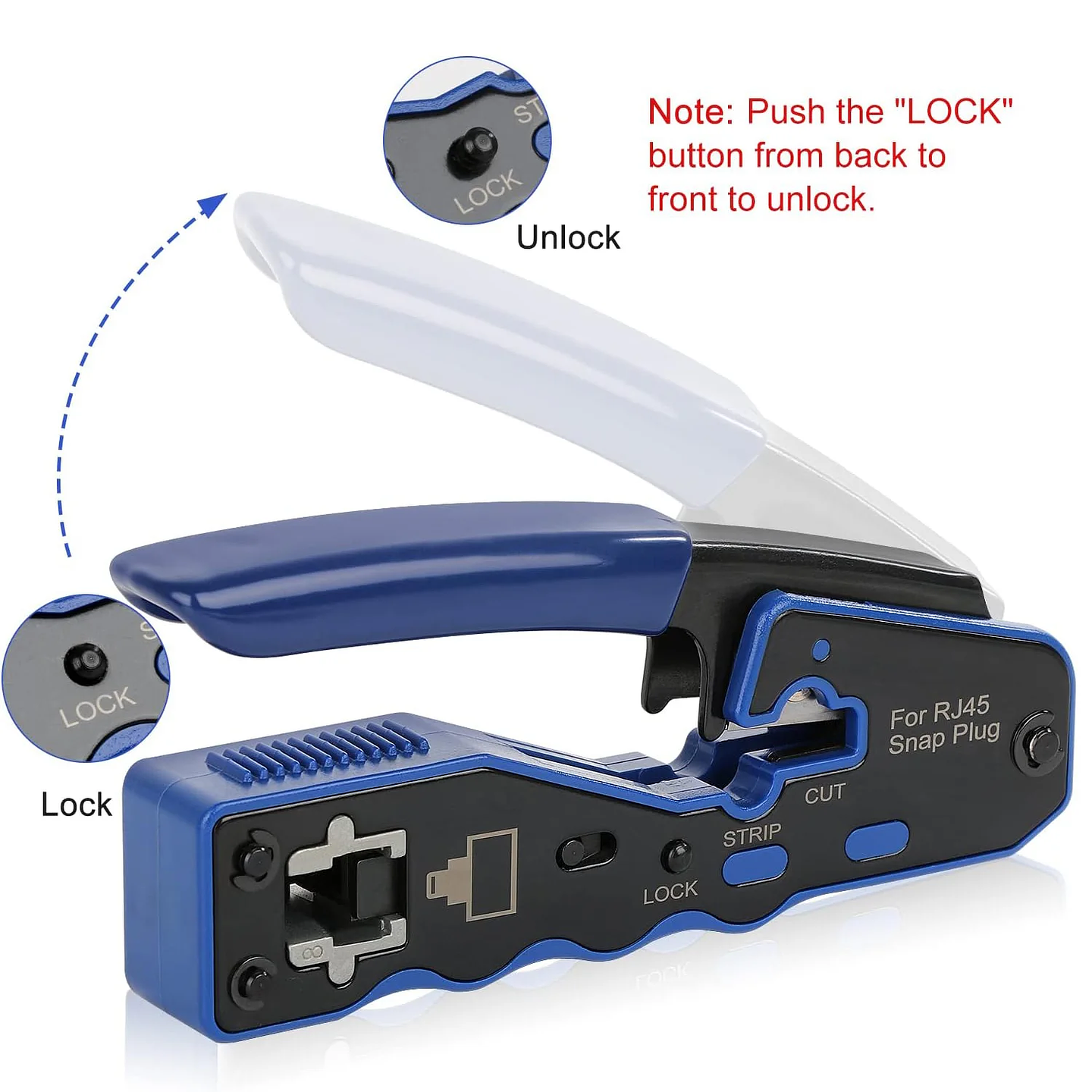 Crimping Tool Kit | Pass Through Network Ethernet Crimper with Connectors, Boots & Tester for Cat5e/Cat6 UTP 9