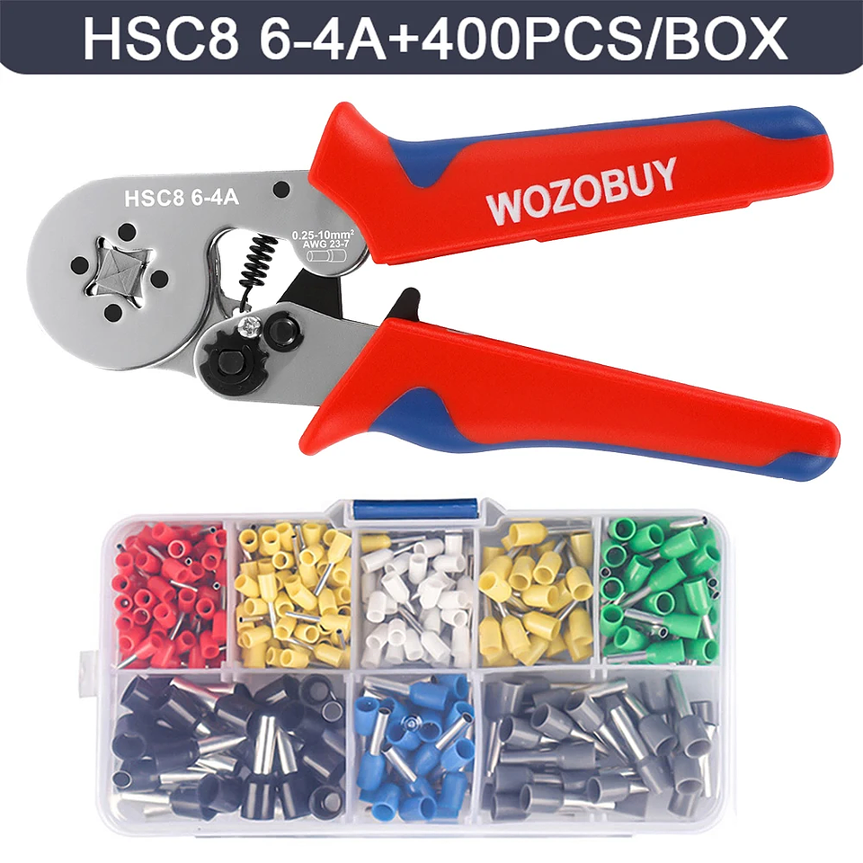 WOZOBUY Ferrule Crimping Tool | HSC8 6-4/6-6 Wire End Plier 9