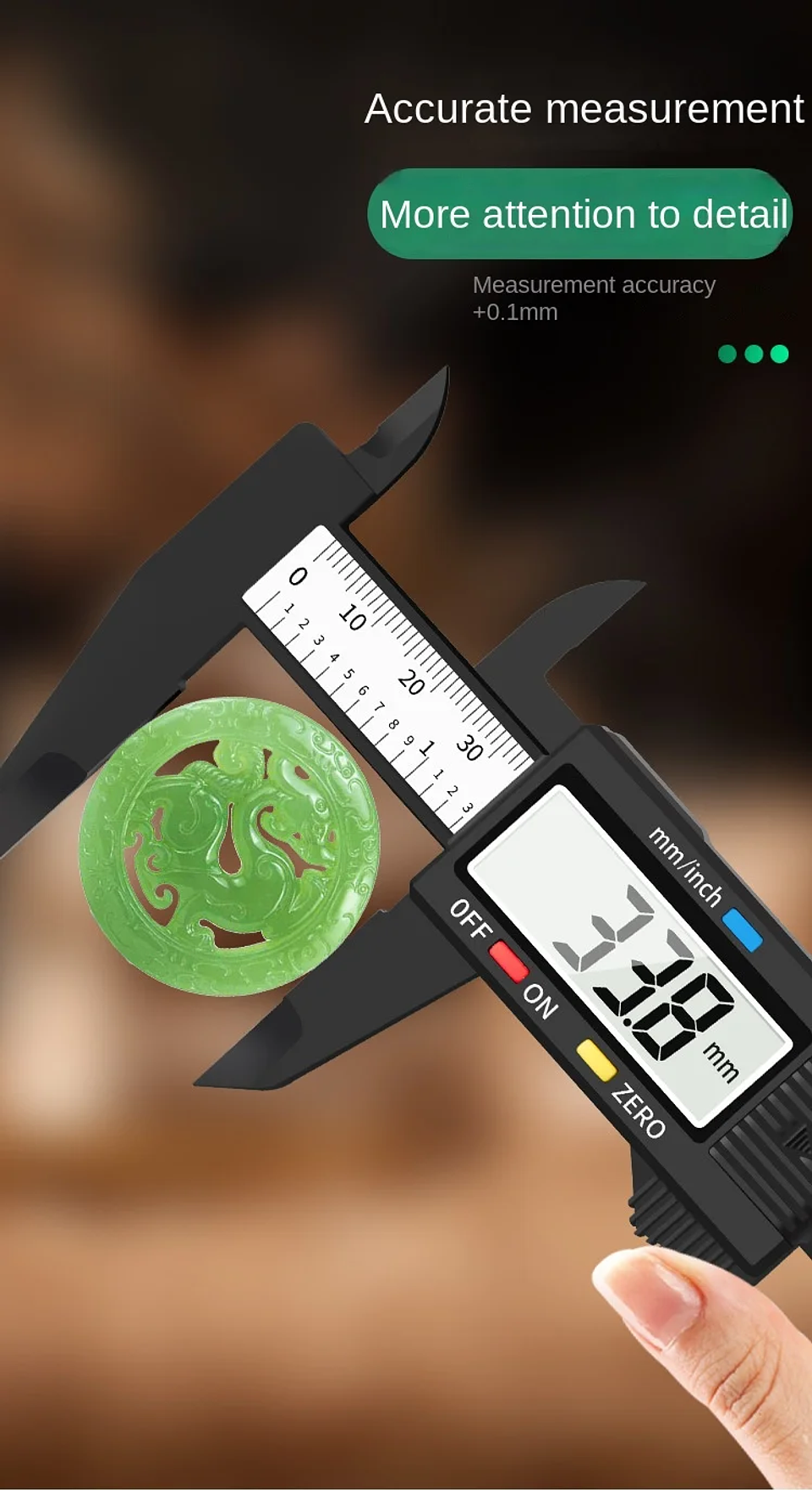 150mm Digital Electronic Caliper | Carbon Fiber Micrometer Tool 16