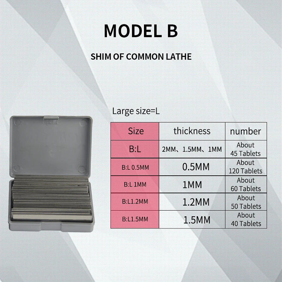 Lathe Blade Gasket | Hard Steel Turning Tool Shim 5