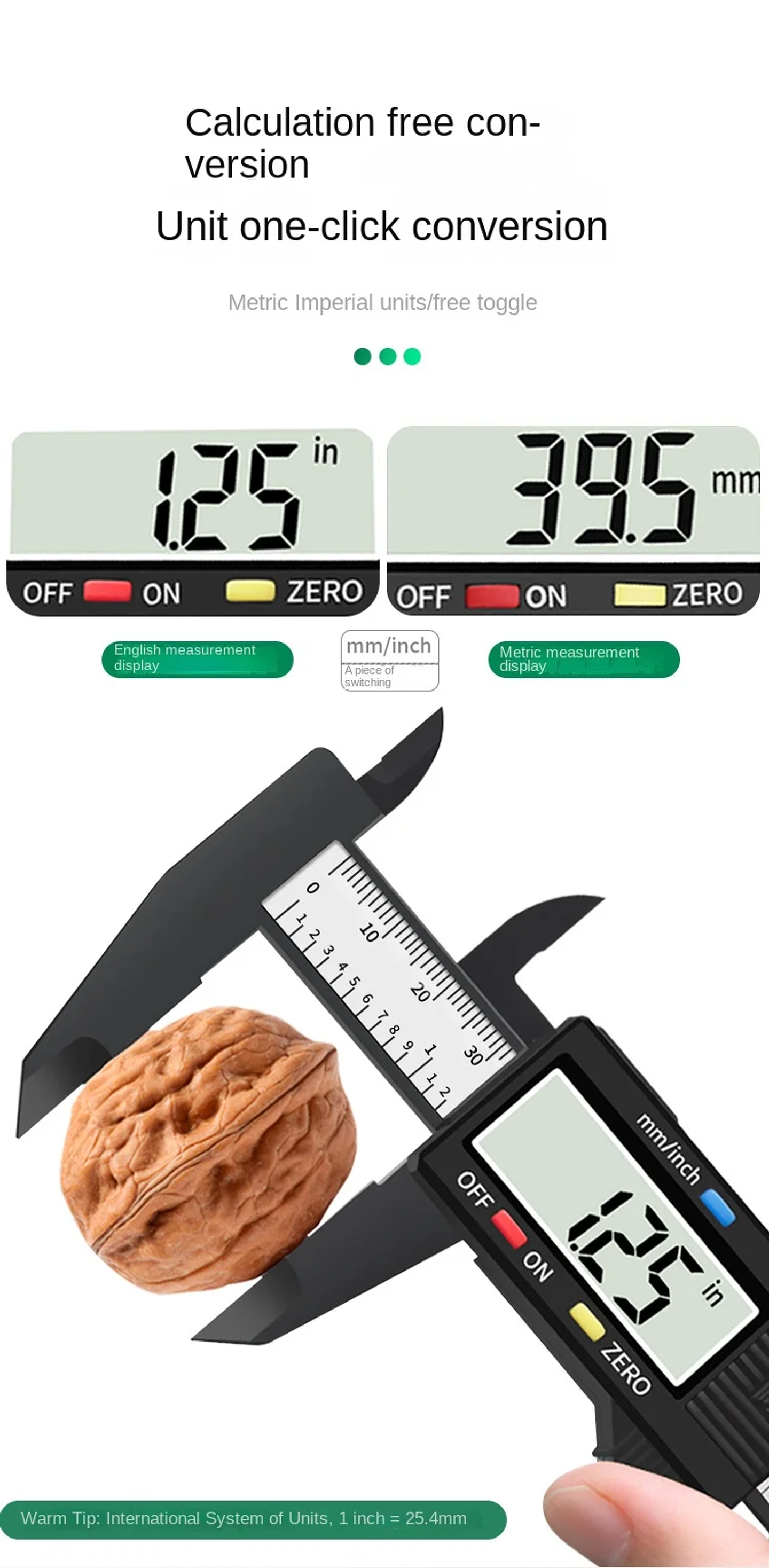 150mm Digital Electronic Caliper | Carbon Fiber Micrometer Tool 17