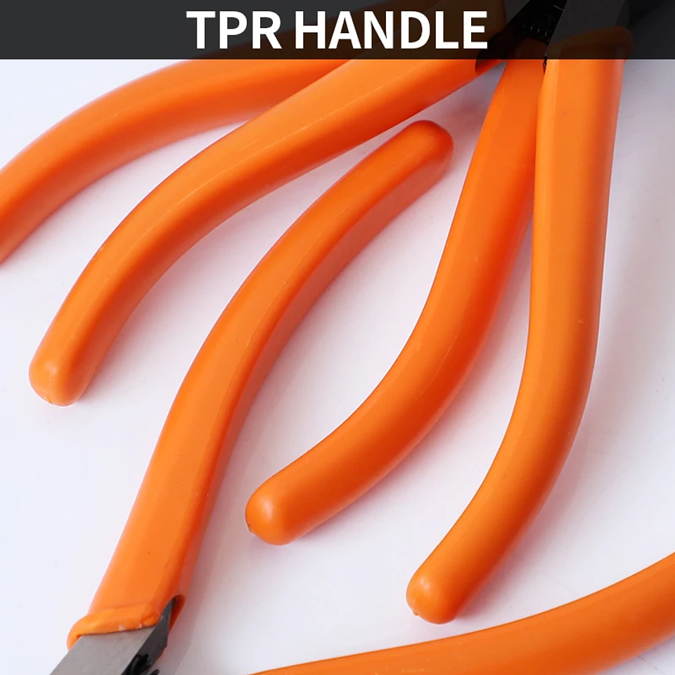 Precision Plastic Cutting Pliers | Professional Flush Cut Nippers with CR-V Steel & Return Spring 14