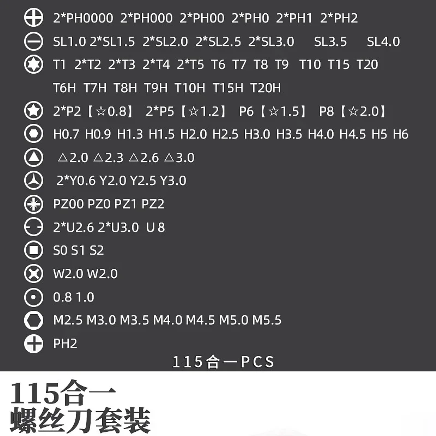 115-in-1 Precision Screwdriver Set | Professional Multi-Tool Kit for Electronics, PC & Mobile Phone Repair 18