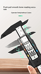 150mm Digital Electronic Caliper | Carbon Fiber Micrometer Tool - thumbnail 18
