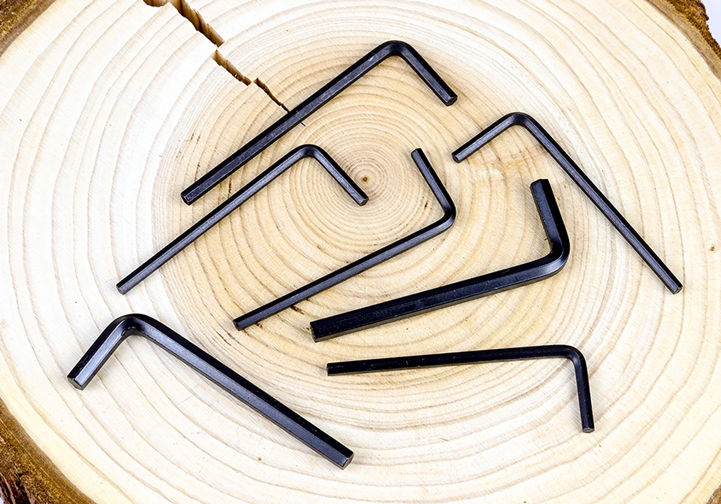 L-Shaped Hex Key Allen Wrench Set | Carbon Steel 0.9mm–8mm Double-End Hexagon Tool 15