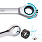 Double Ratchet Wrench | 72-Tooth Chrome Vanadium Spanner - thumbnail 4