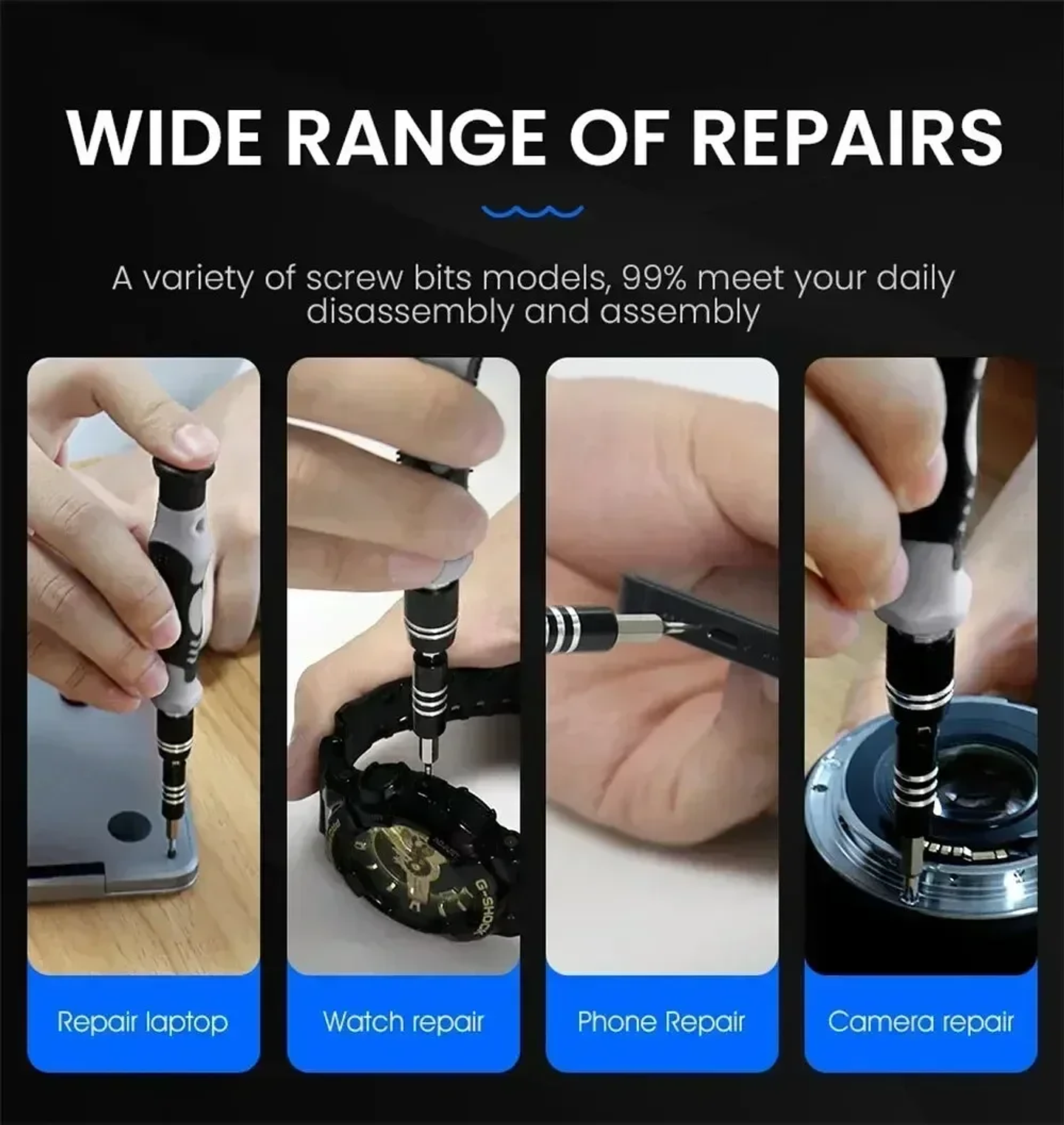 115-in-1 Precision Screwdriver Set | Professional Multi-Bit Tool Kit for PC, Mobile Phone & Electronics Repair 23