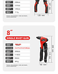 Professional Manual Rivet Gun | High-Leverage Blind Riveter for Metal Sheet & Pipe | 8