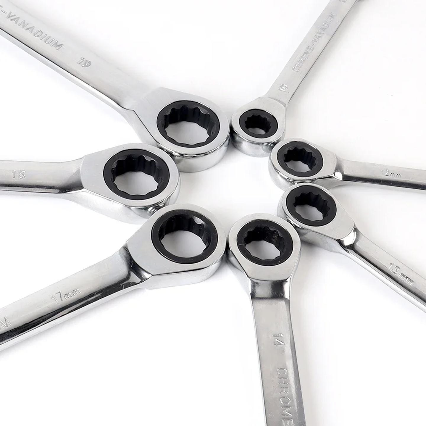 Double Ratchet Wrench | 72-Tooth Chrome Vanadium Spanner 5