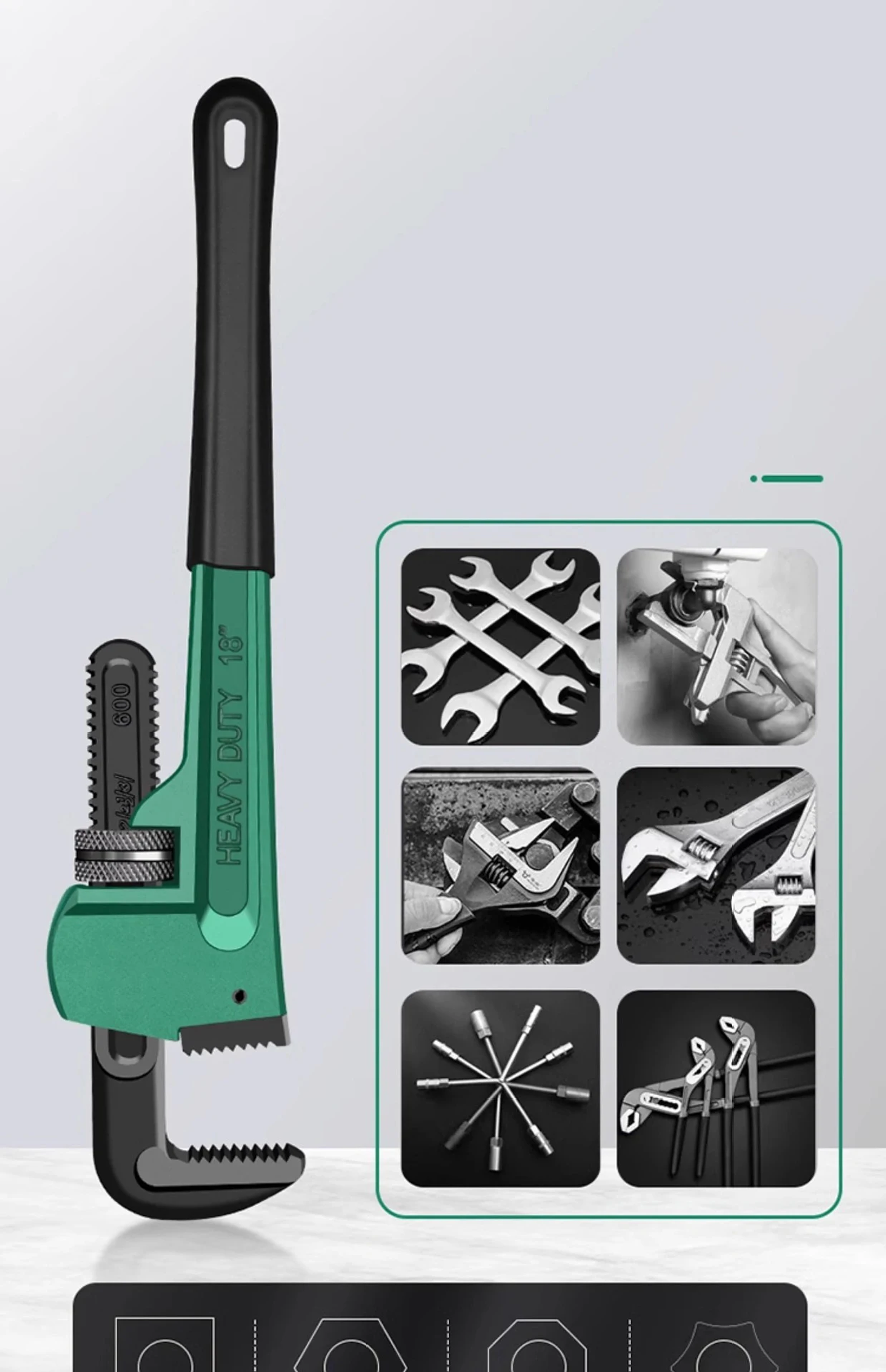 Heavy Duty Pipe Wrench | Industrial Plumbing Pliers 13