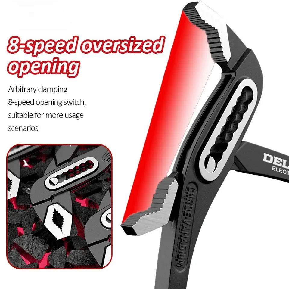 Universal Water Pump Pliers | Multi-Function Quick-Adjust Pipe Wrench 4