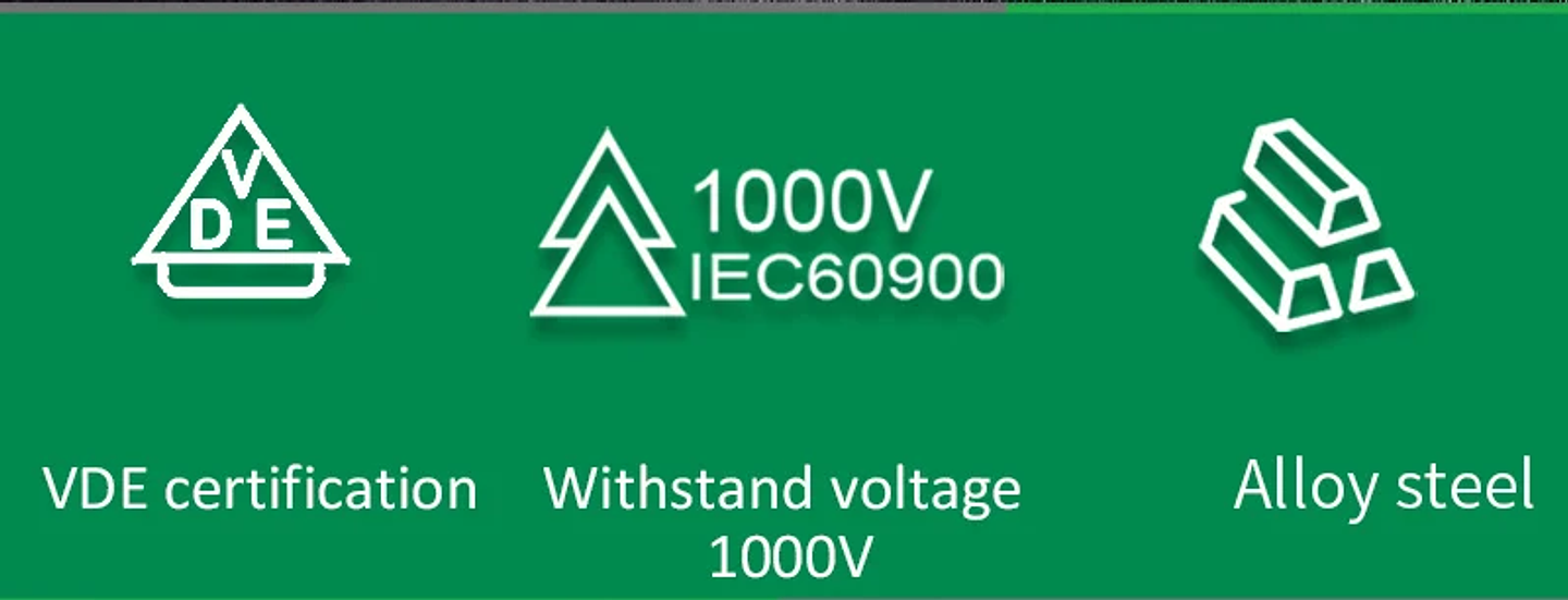 Insulated Pliers Series | 1000V High-Voltage Resistant Combination, Diagonal & Needle Nose Pliers | Professional Electrician Tools 21