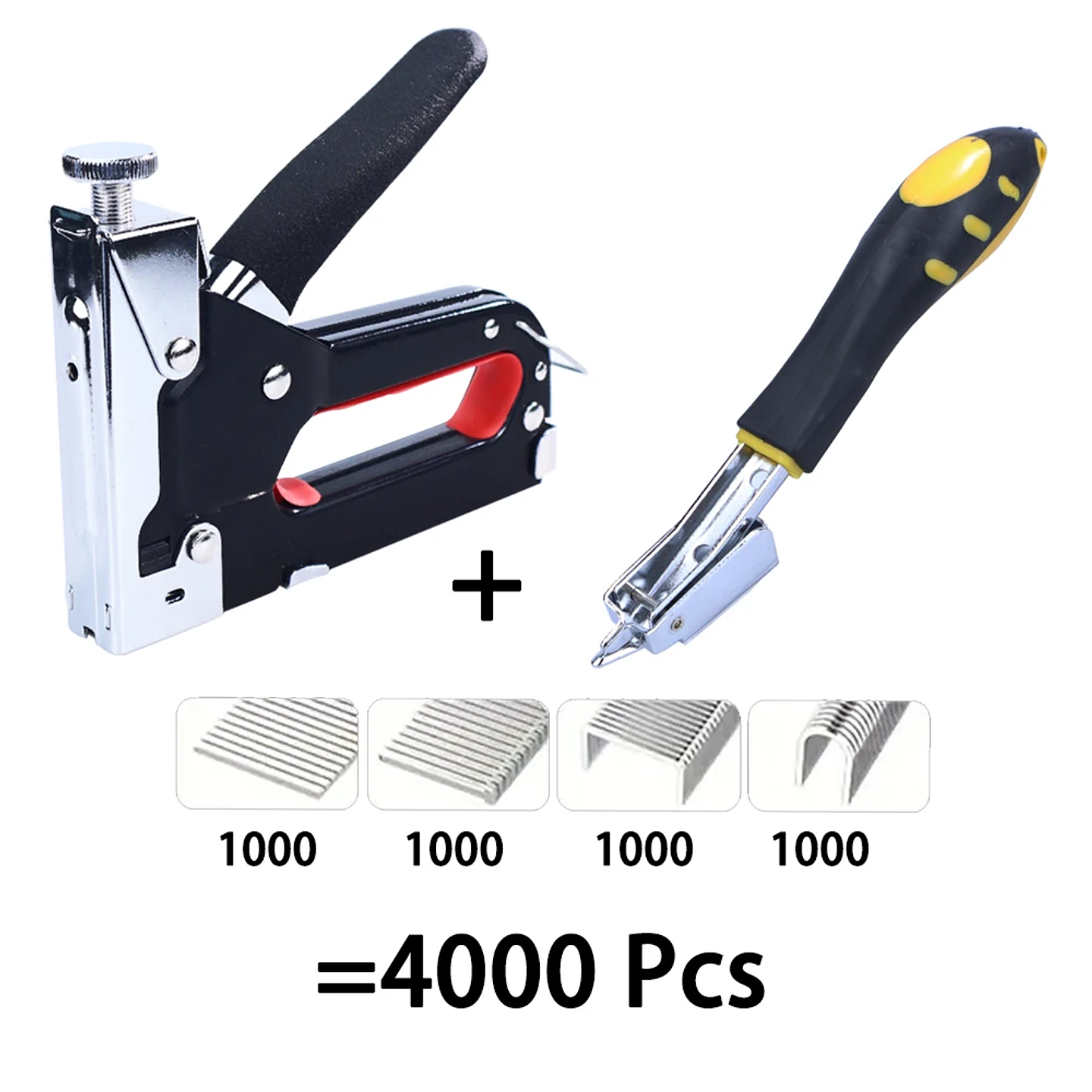 4-in-1 Heavy Duty Staple Gun Kit | Manual Nailer & 4000 Nails 7