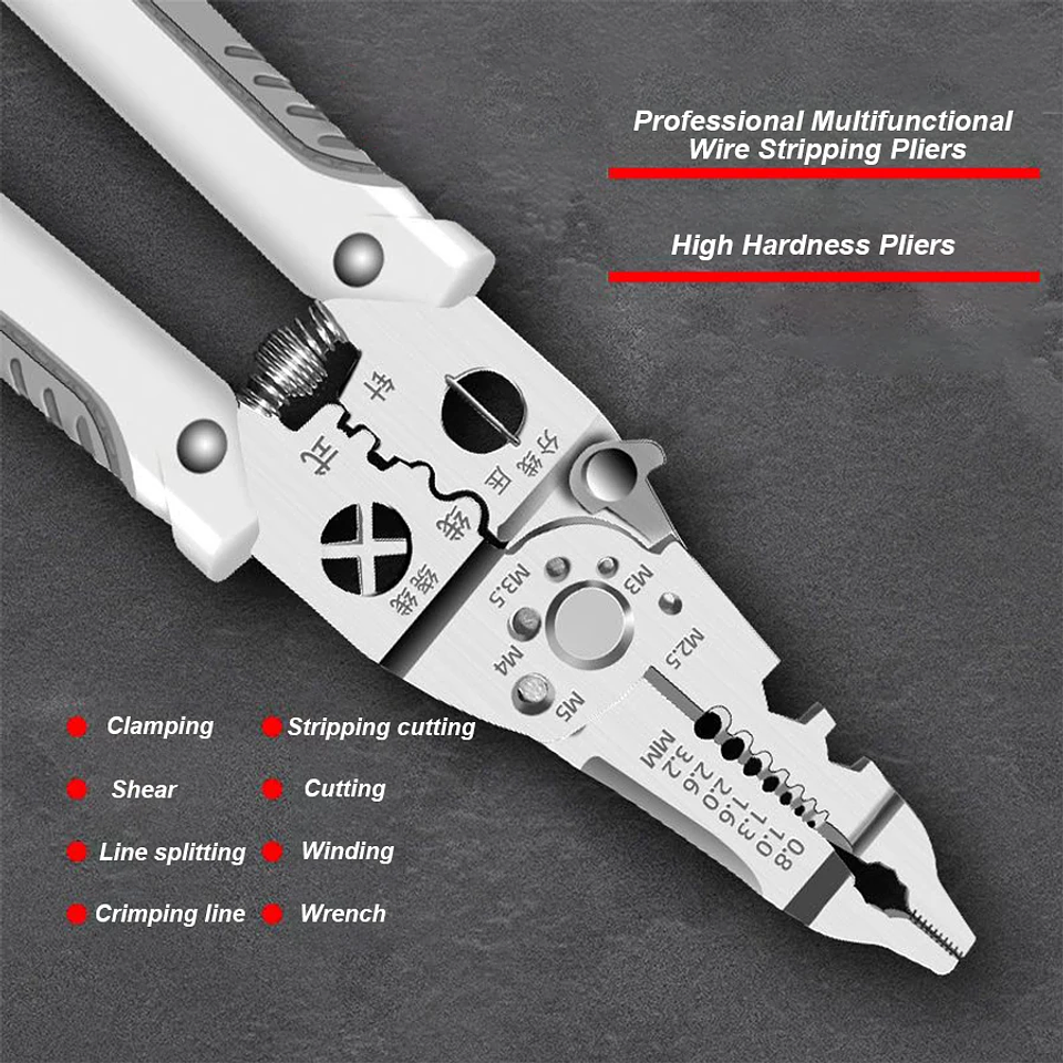 Professional Wire Stripper | Multifunctional Electrician Crimper & Cutter 3