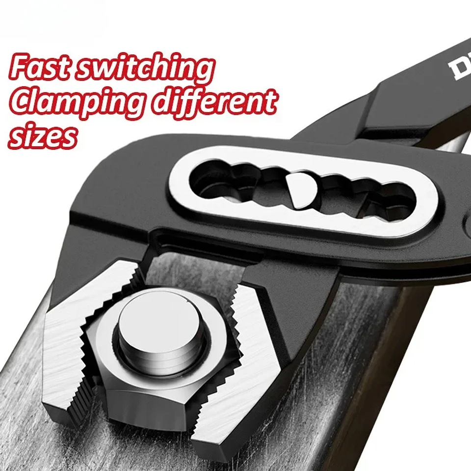 Universal Water Pump Pliers | Multi-Function Quick-Adjust Pipe Wrench 5