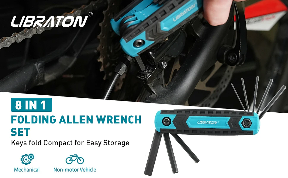 8-in-1 Folding Key Set | Portable Metric Hex & Tamper-Proof Torx 9