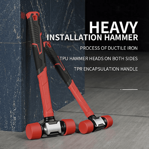 Solid Rubber Hammer | Non-Marring Tile Installation Mallet