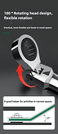 180° Flex-Head Ratchet Wrench | 72-Tooth CR-V Steel Gear | Professional Metric Combination Spanner - thumbnail 24