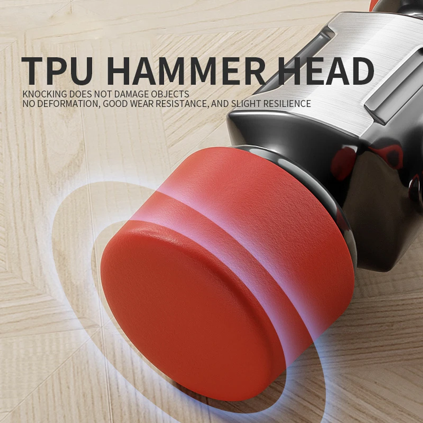 Solid Rubber Hammer | Non-Marring Tile Installation Mallet 3