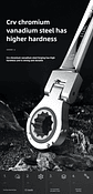 180° Flex-Head Ratchet Wrench | 72-Tooth CR-V Steel Gear | Professional Metric Combination Spanner - thumbnail 26