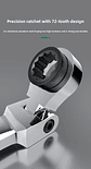 180° Flex-Head Ratchet Wrench | 72-Tooth CR-V Steel Gear | Professional Metric Combination Spanner - thumbnail 27