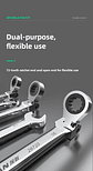 180° Flex-Head Ratchet Wrench | 72-Tooth CR-V Steel Gear | Professional Metric Combination Spanner - thumbnail 28
