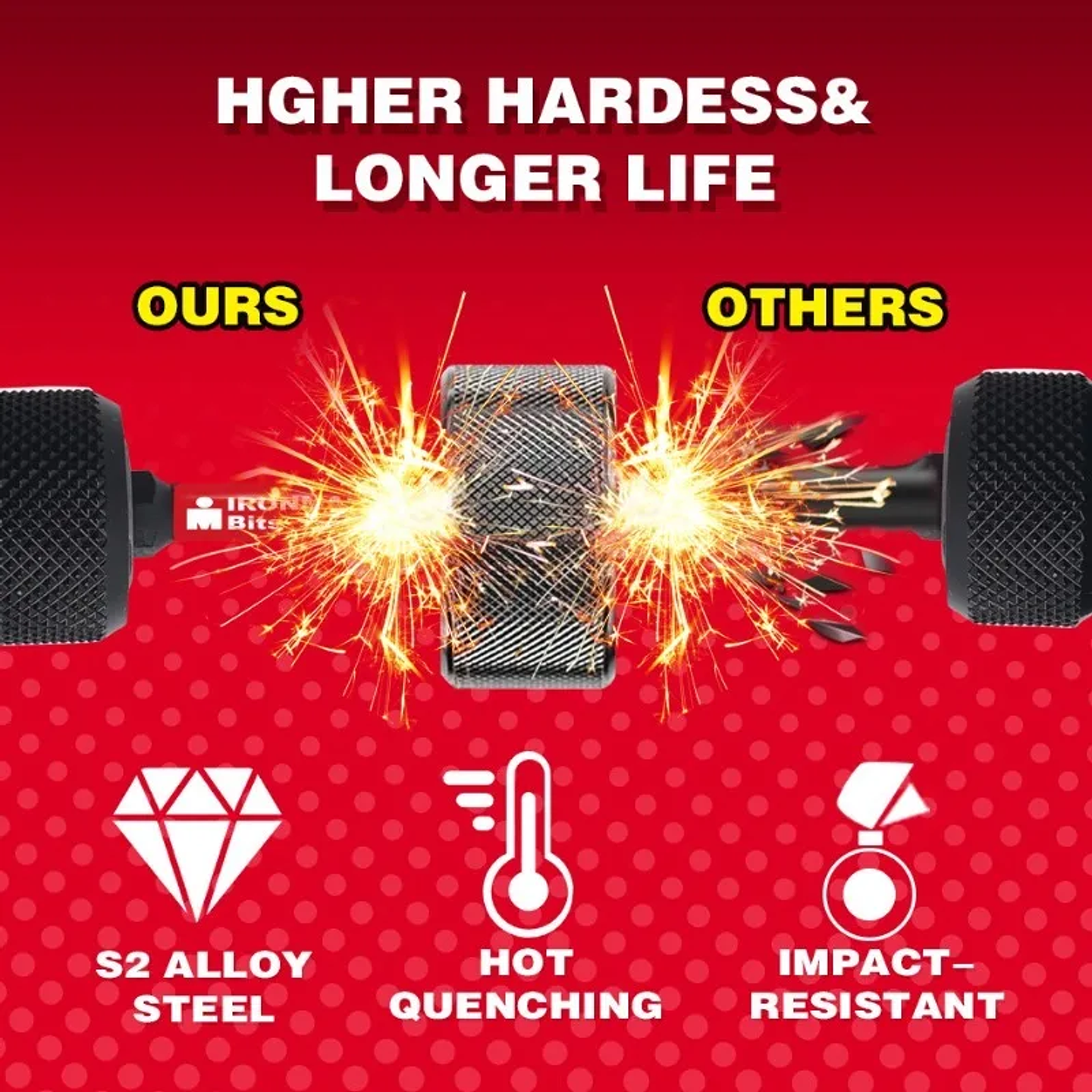 S2 Steel Slotted Impact Driver Bits | SL3–SL7 Magnetic Flat-Head Screwdriver Bit Set | High-Torque Precision Tips 17