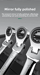 180° Flex-Head Ratchet Wrench | 72-Tooth CR-V Steel Gear | Professional Metric Combination Spanner - thumbnail 29