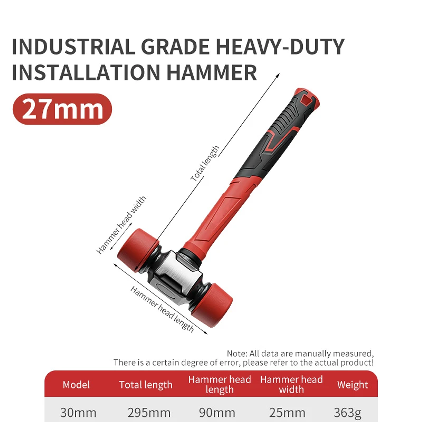 Solid Rubber Hammer | Non-Marring Tile Installation Mallet 6
