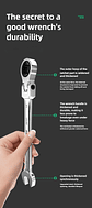 180° Flex-Head Ratchet Wrench | 72-Tooth CR-V Steel Gear | Professional Metric Combination Spanner - thumbnail 32