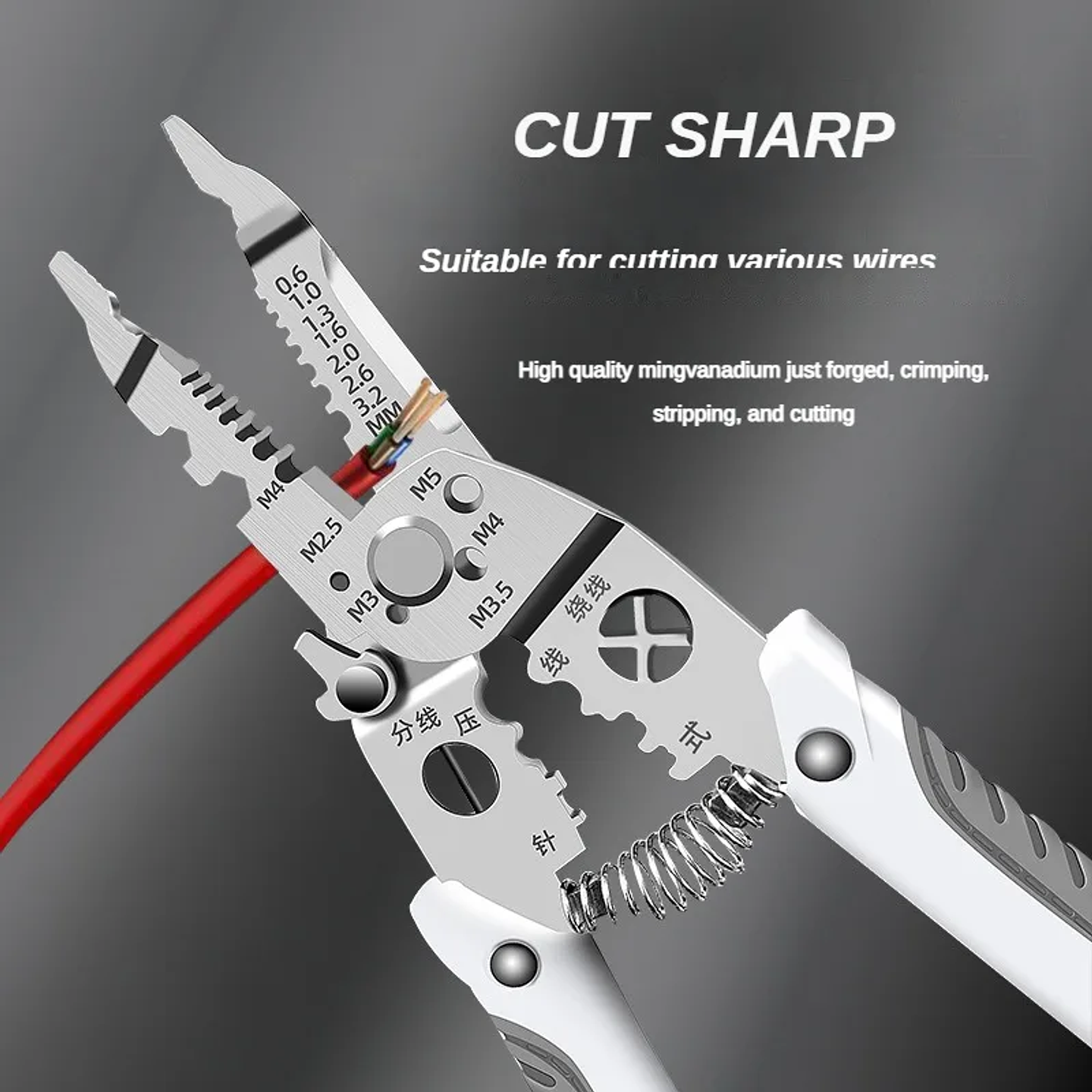 Professional Wire Stripper | Multifunctional Electrician Crimper & Cutter 8