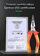 Insulated Pliers Series | 1000V High-Voltage Resistant Combination, Diagonal & Needle Nose Pliers | Professional Electrician Tools - thumbnail 28