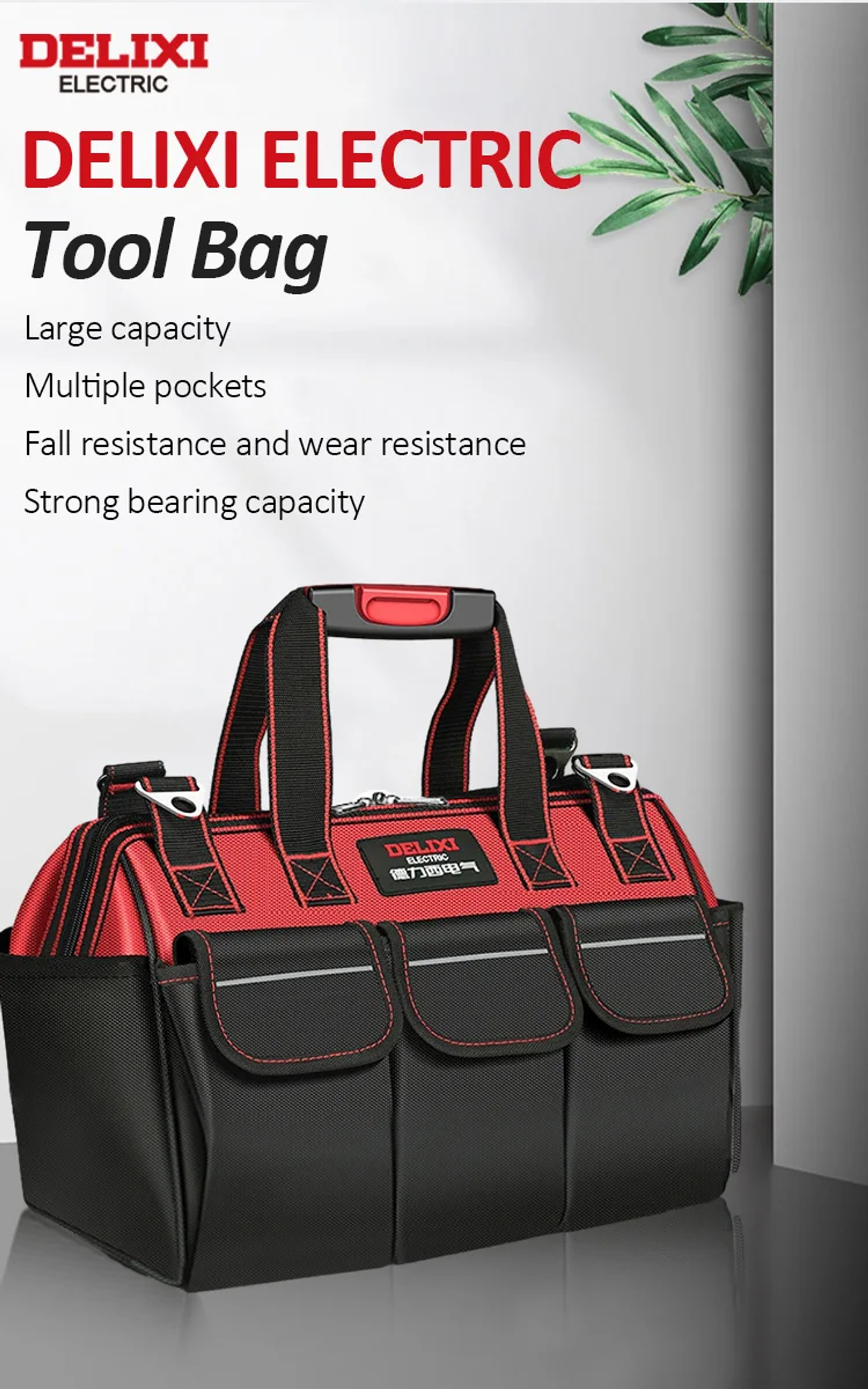 Heavy-Duty Tool Bag | Waterproof Multi-Pocket Organizer for Electricians & Mechanics 13