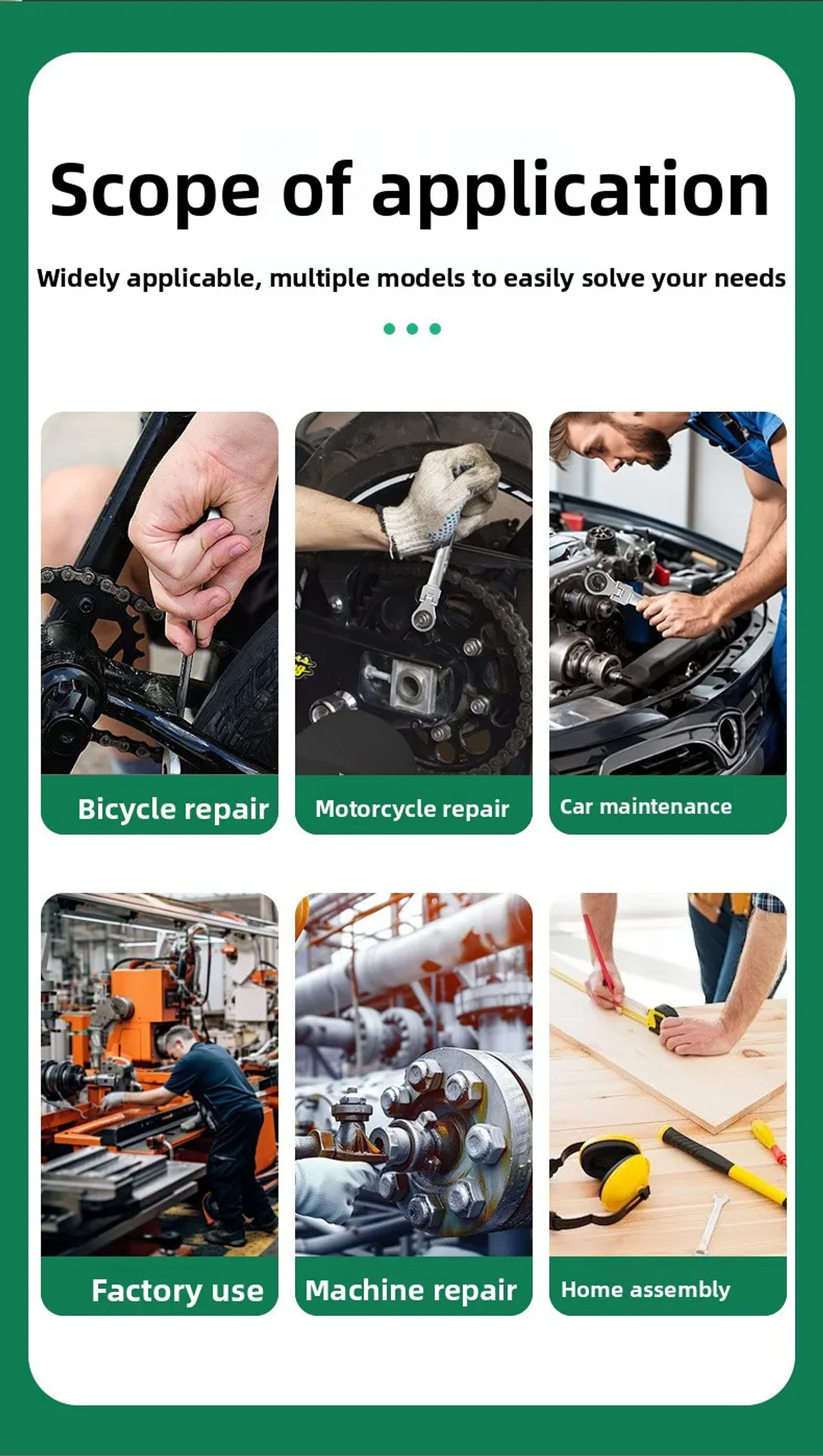 180° Flex-Head Ratchet Wrench | 72-Tooth CR-V Steel Gear | Professional Metric Combination Spanner 33