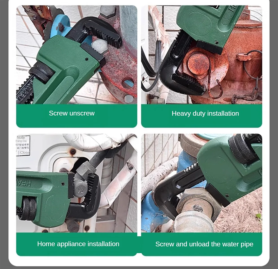 Heavy Duty Pipe Wrench | Industrial Plumbing Pliers 15