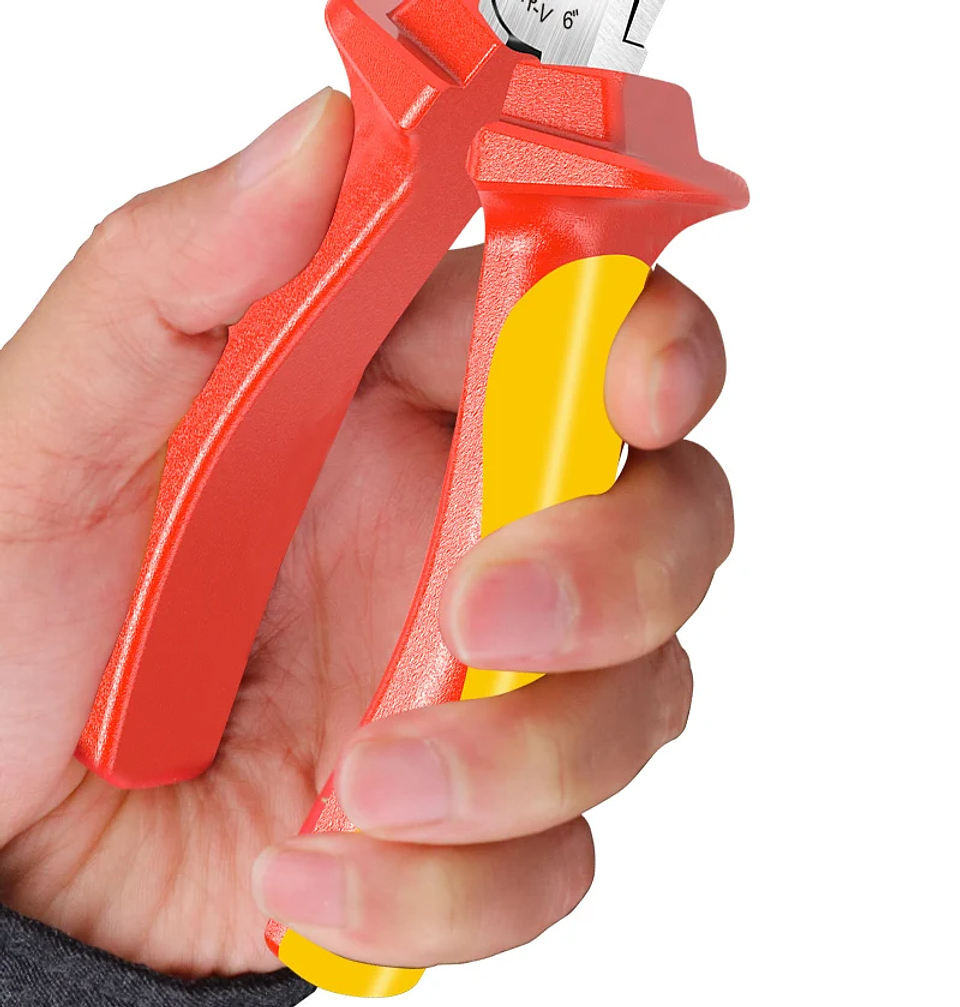 Insulated Pliers Series | 1000V High-Voltage Resistant Combination, Diagonal & Needle Nose Pliers | Professional Electrician Tools 30