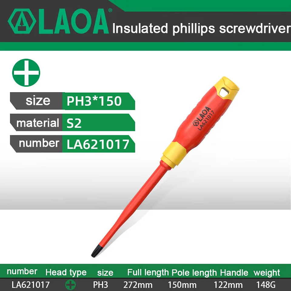Insulated Screwdriver | 1000V High-Voltage Magnetic Driver 15