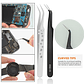 9-Piece Anti-Static Precision Tweezers Set | Stainless Steel ESD Safe Kit - thumbnail 4
