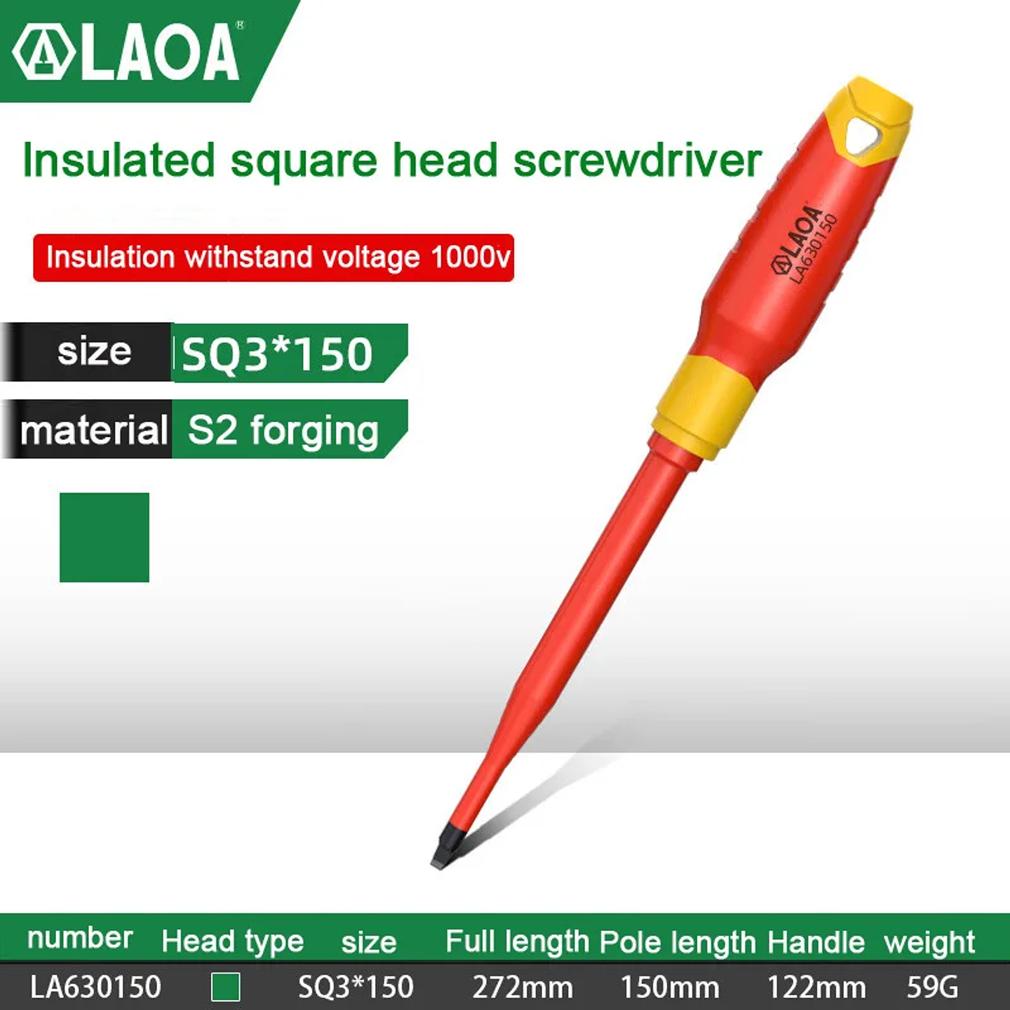 Insulated Screwdriver | 1000V High-Voltage Magnetic Driver 16