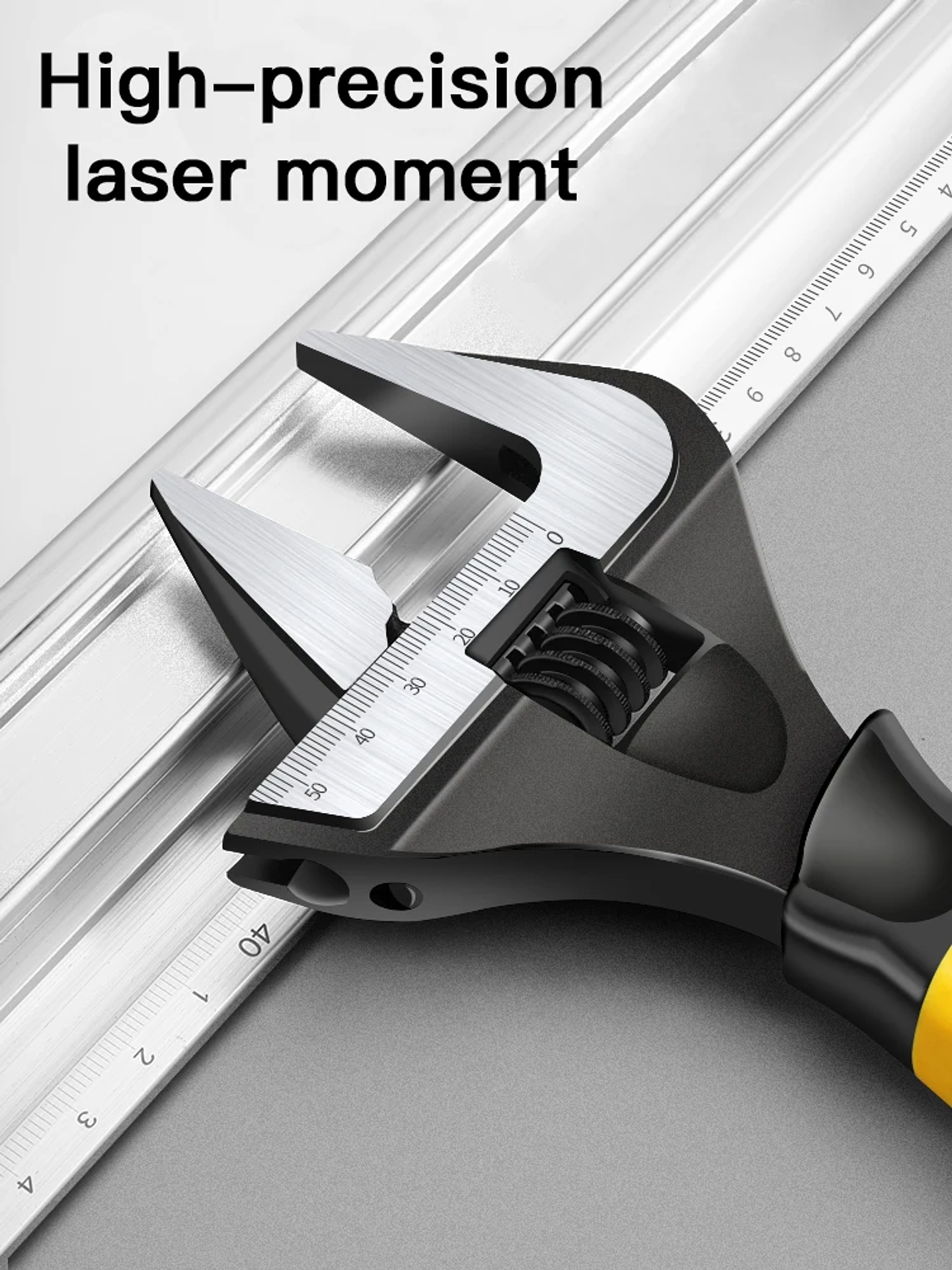 Wide-Opening Adjustable Wrench | Professional Cr-V High-Torque Spanner 16