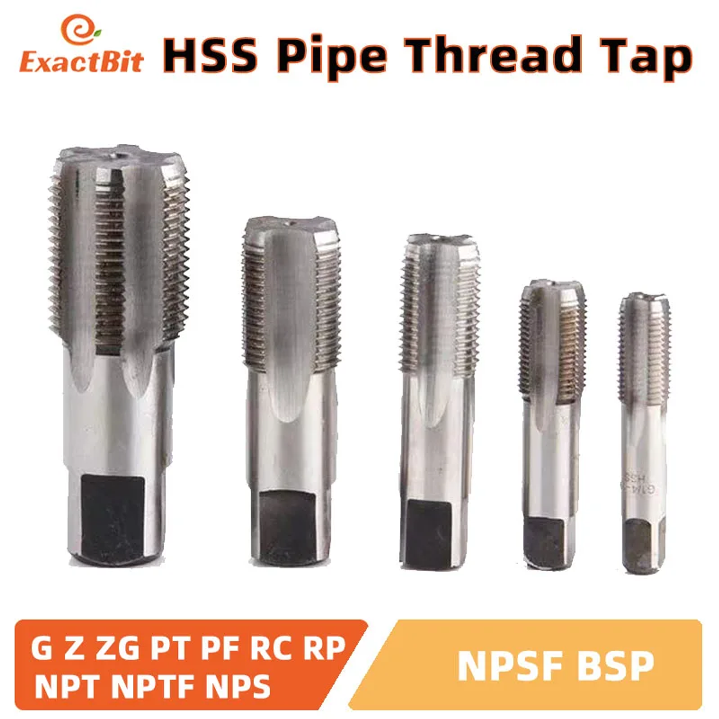 HSS Pipe Tap | Industrial 6542 High-Speed Steel Internal Threading Tool 1
