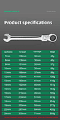 180° Flex-Head Ratchet Wrench | 72-Tooth CR-V Steel Gear | Professional Metric Combination Spanner - thumbnail 34