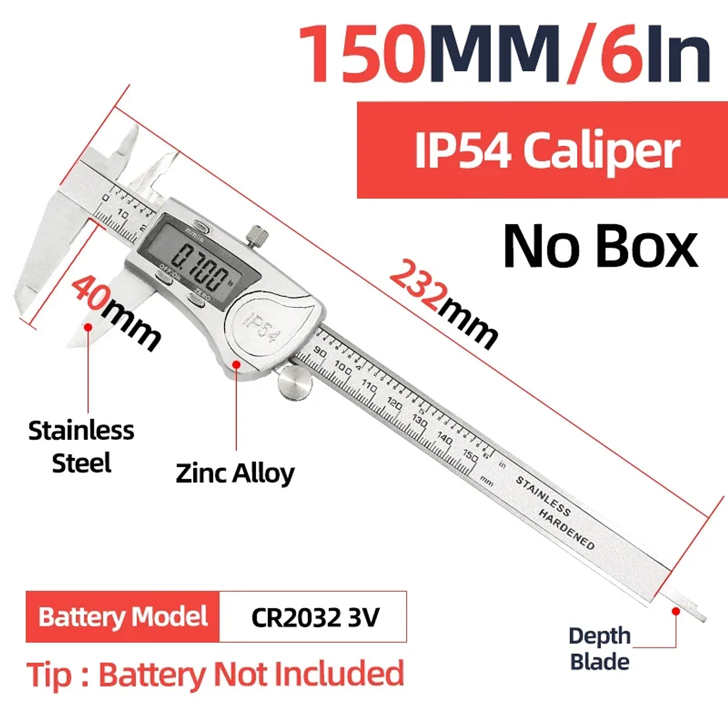 Professional Digital Caliper Set | 0-150mm Stainless Steel Electronic Micrometer 11