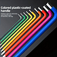 9-Piece Industrial Ball End Hex Key Set | Color-Coded Heavy Duty Allen Wrenches - thumbnail 12