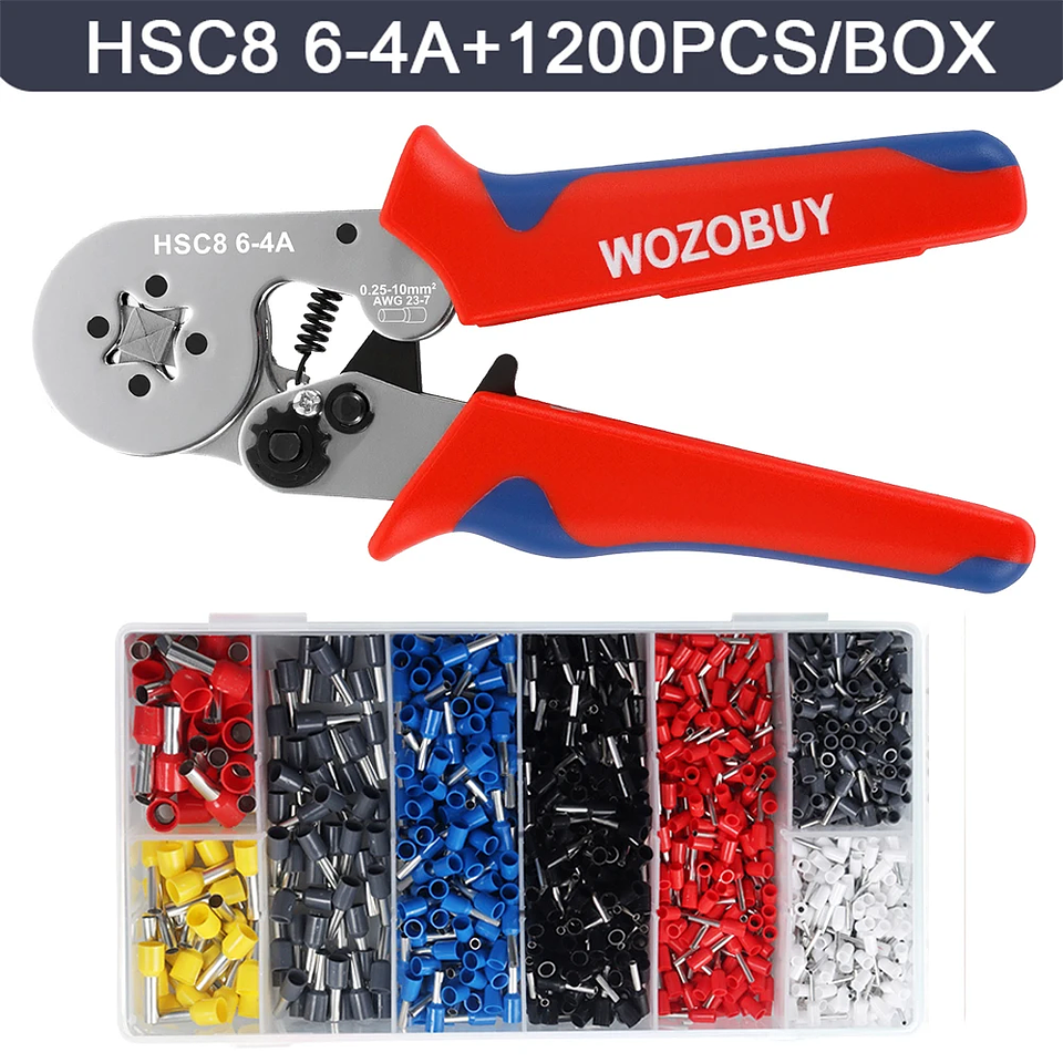 WOZOBUY Ferrule Crimping Tool | HSC8 6-4/6-6 Wire End Plier 13