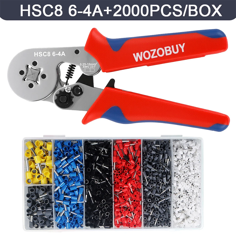WOZOBUY Ferrule Crimping Tool | HSC8 6-4/6-6 Wire End Plier 14