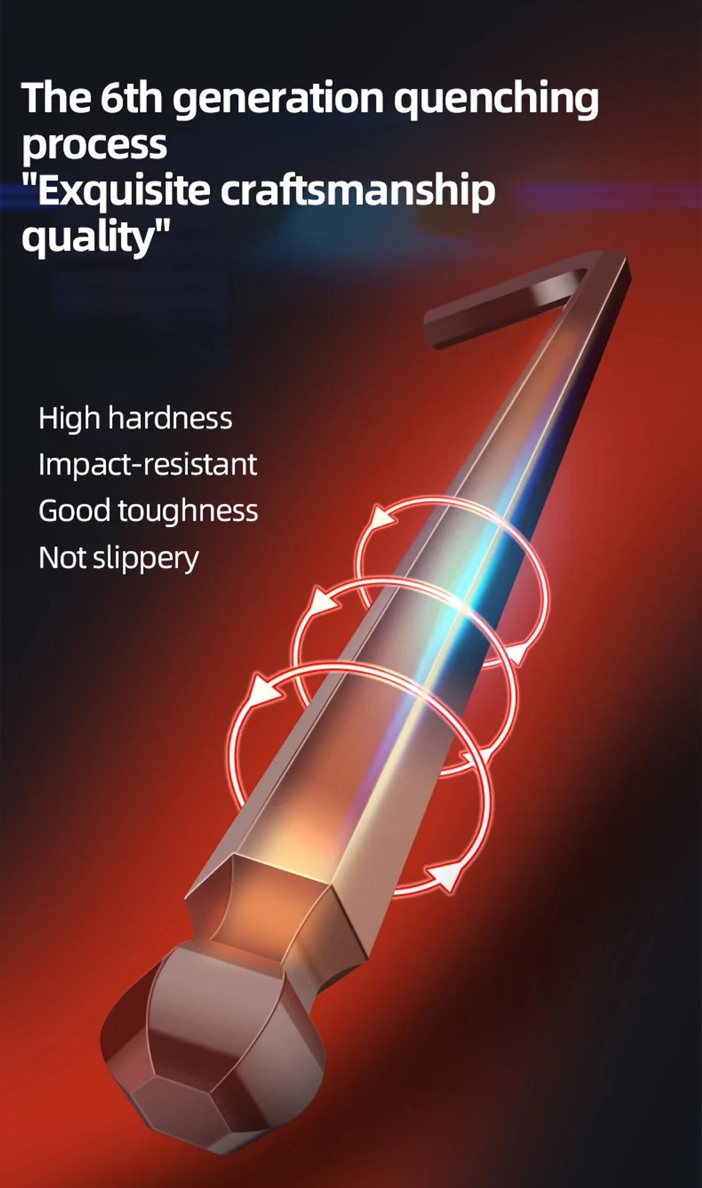 9-Piece Industrial Ball End Hex Key Set | Color-Coded Heavy Duty Allen Wrenches 14