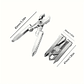 Stainless Steel Multi-Functional Flat Nose Pliers | Precision Woodworking & Craft Tool - thumbnail 5