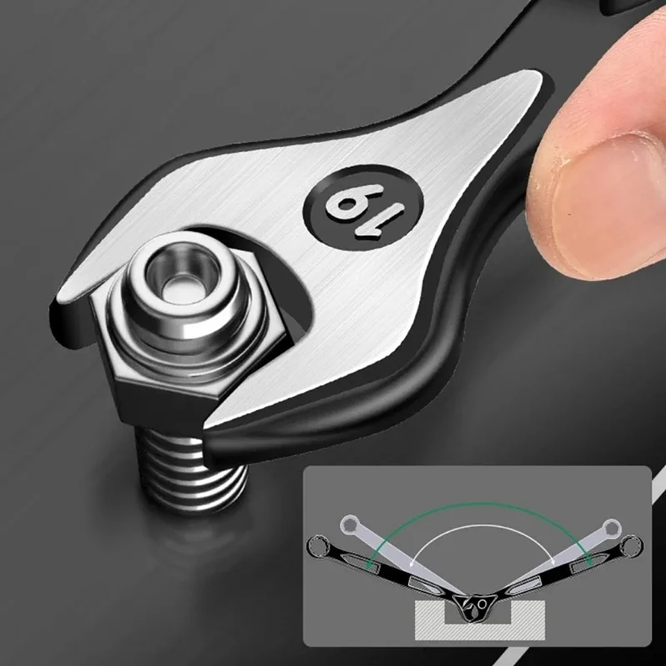 Industrial Combination Wrench | Cr-V Open-End & 12-Point Plum Spanner 5